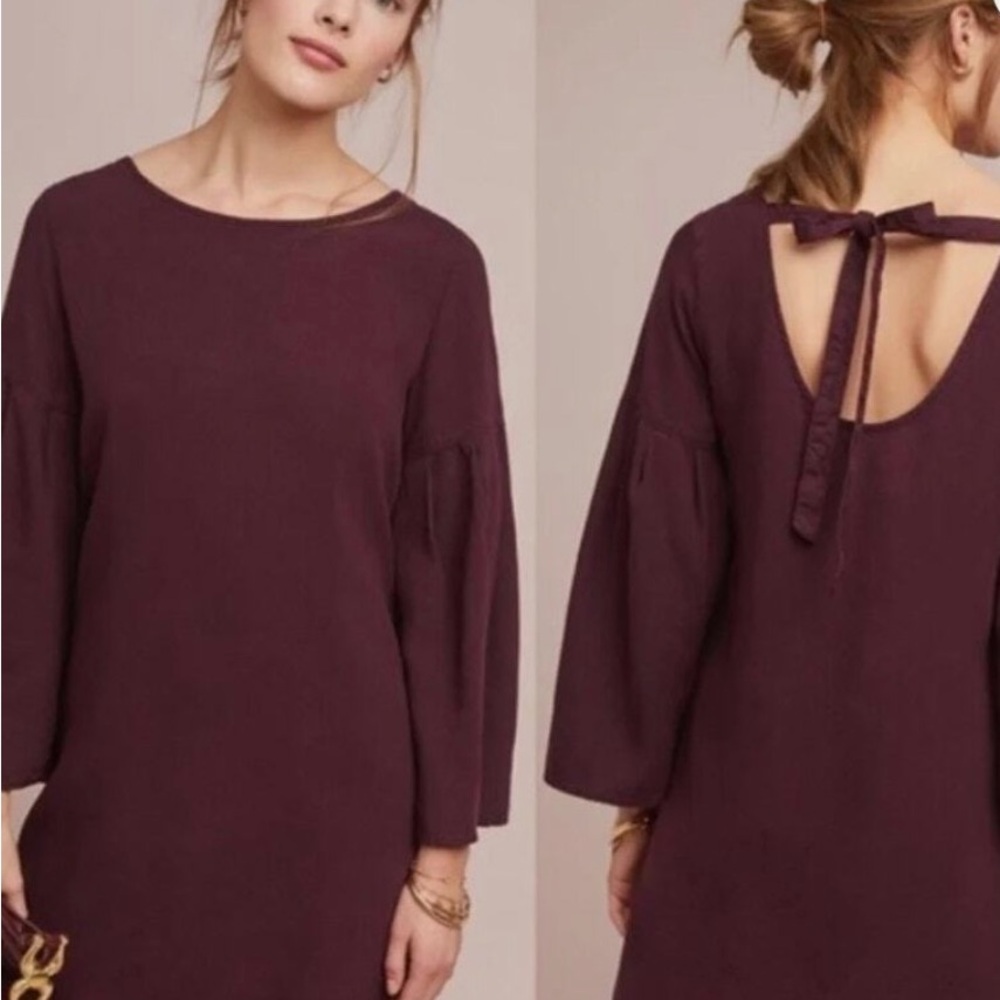Anthropologie Cloth & Stone Plum Tiffany Tunic dress